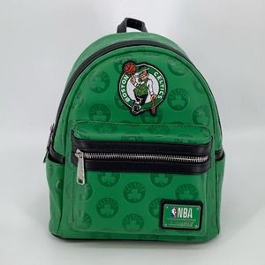 NEW! Loungefly NBA Boston Celtics Debossed Logo Mini Backpack E18